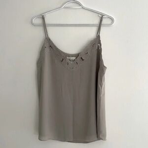 Aritzia Babaton Grey Flowered Camisole